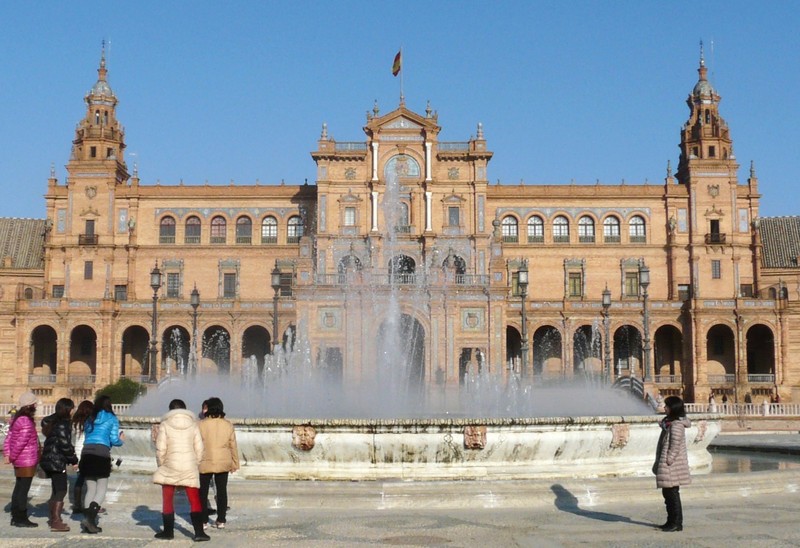0215 P1180076 Seville Plaza de Espana