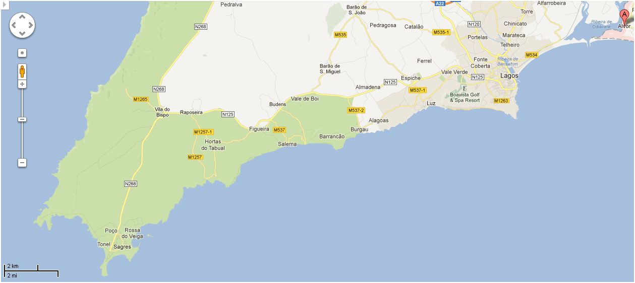 Algarve West Alvor to Sagres