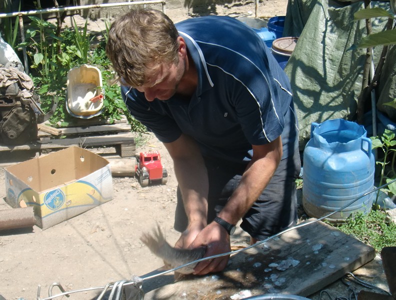 CIMG1181 Emil preparing fish