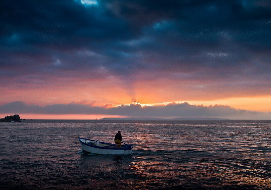 Brittany France at Sunset